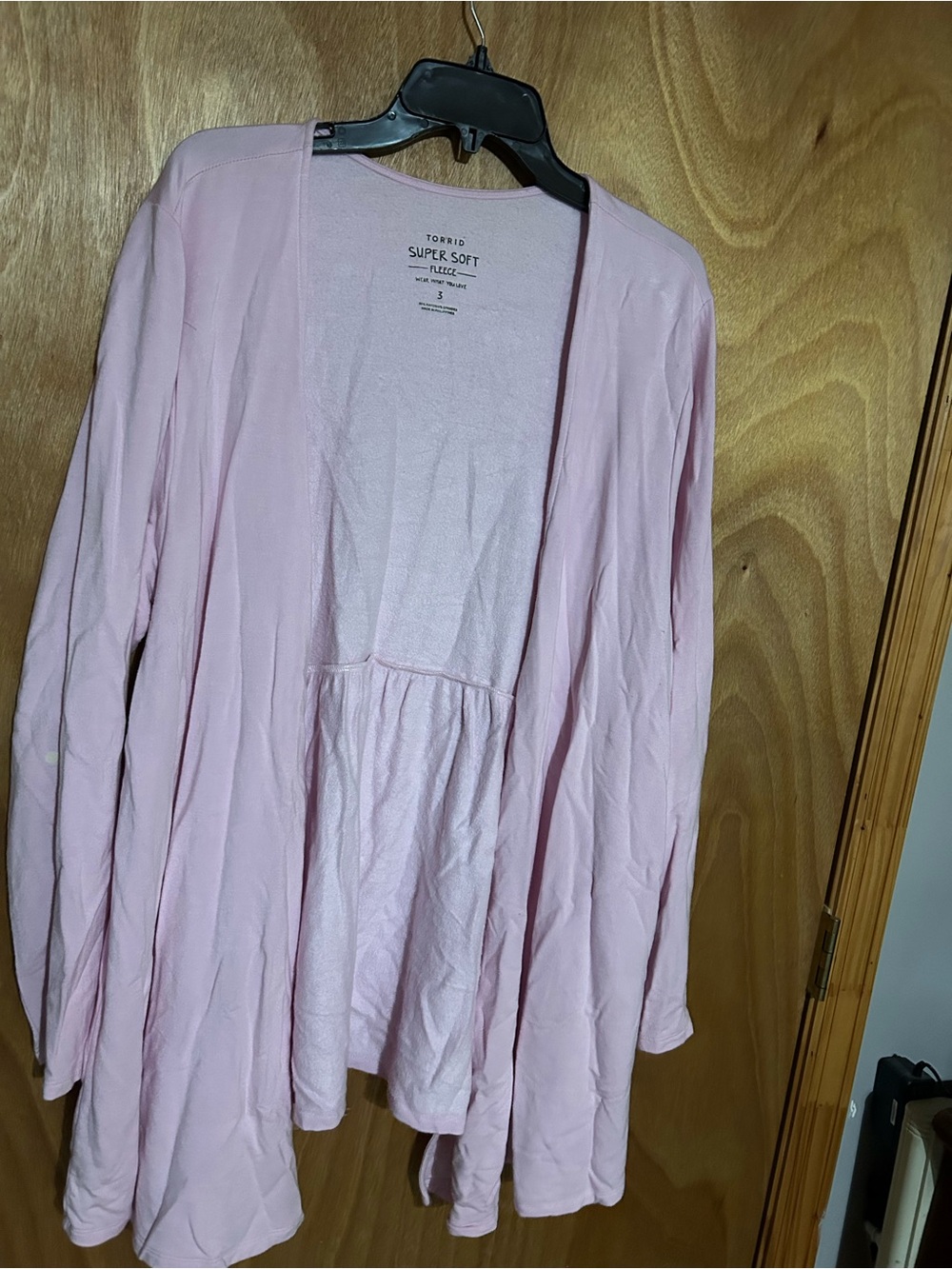 torrid Light Pink Super Soft Open-Front Cardigan